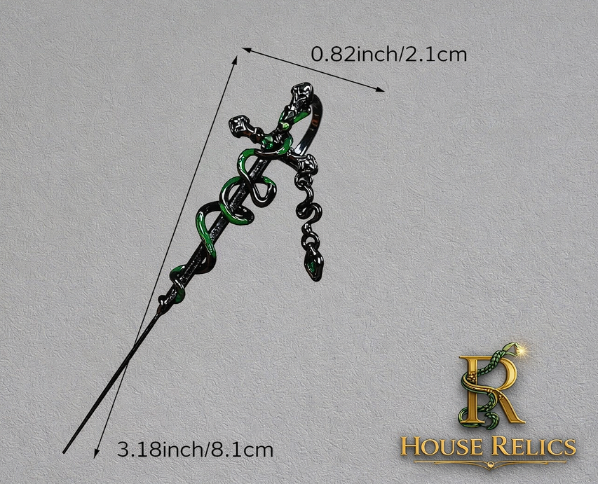 Slytherin-Inspired Snake Ear Climber 2 PC Set| House Relics Exclusive