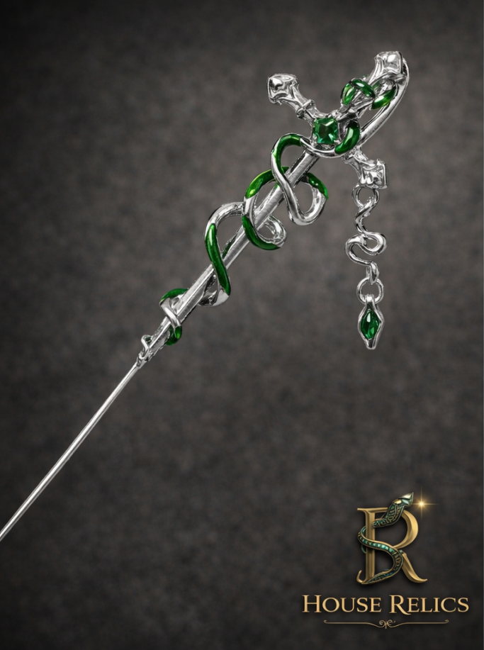 Slytherin-Inspired Snake Ear Climber 2 PC Set| House Relics Exclusive